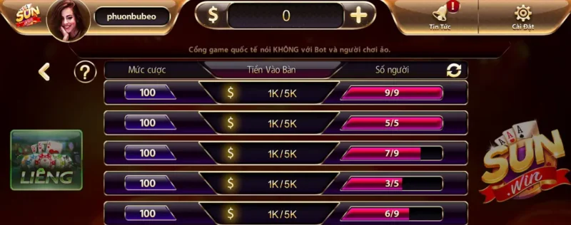 Cách chơi liêng
