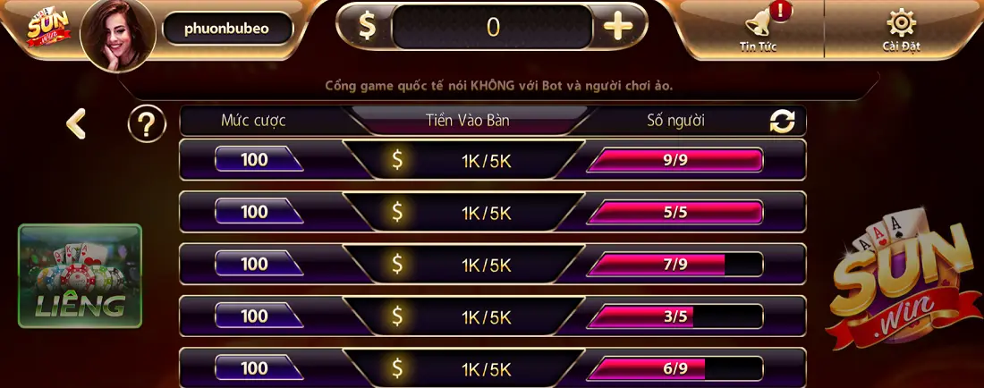 Cách chơi liêng