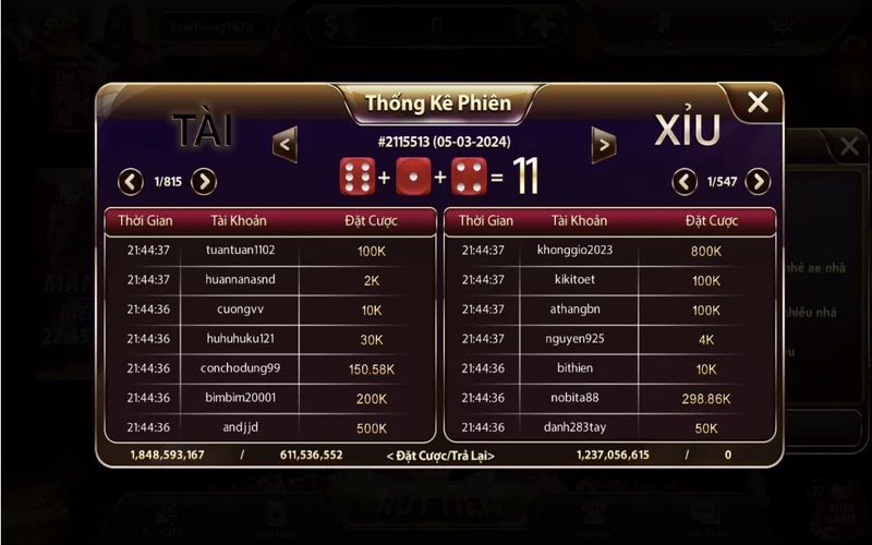 Tài xỉu livestream Sunwin có cách chơi giống như những loại hình thông thường Tài xỉu livestream Sunwin có cách chơi giống như những loại hình thông thường