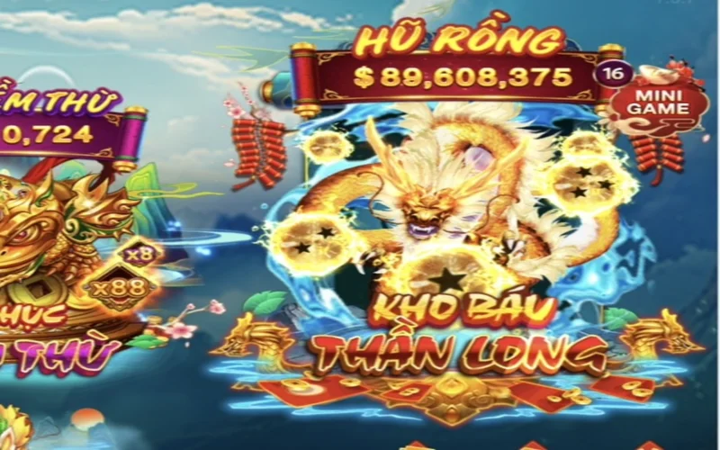 Kho báu thần long của Sunwin có cách chơi gần giống với bắn cá thông thường Kho báu thần long của Sunwin có cách chơi gần giống với bắn cá thông thường