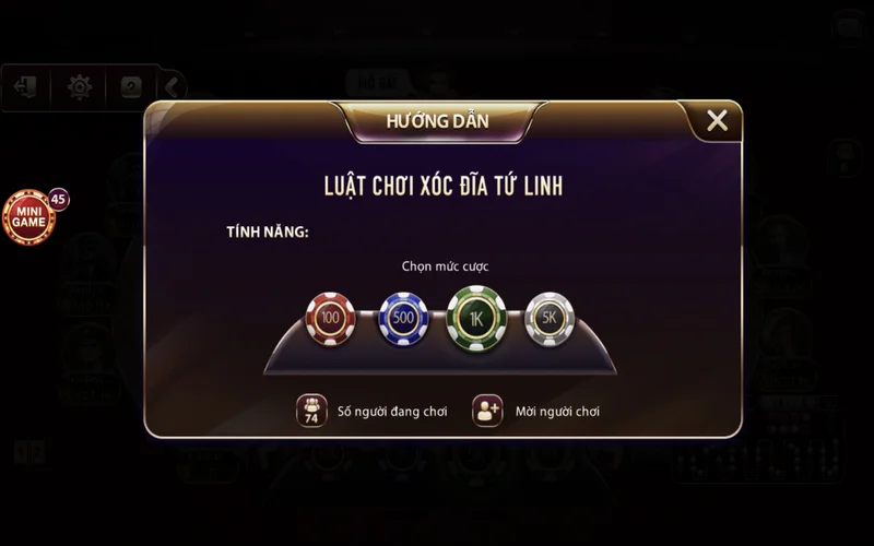Hoàng Kim Long tại xóc đĩa tứ linh có cách chơi giống bình thường hoang kim long tai xoc dia tu linh co cach choi giong binh thuong