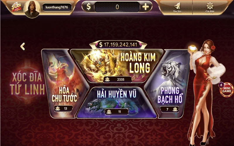 Hoàng Kim Long trong xóc đĩa tứ linh luôn có điểm mới lạ và hấp dẫn hoang kim long trong xoc dia tu linh luon co diem moi la va hap dan