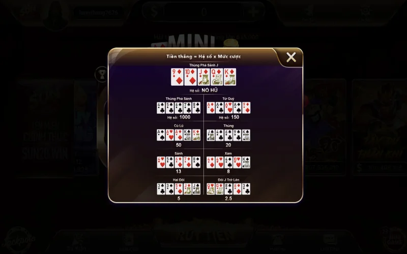 Mini Poker Sunwin có cách chơi đơn giản hơn Poker rất nhiều mini poker sunwin co cach choi don gian hon poker rat nhieu
