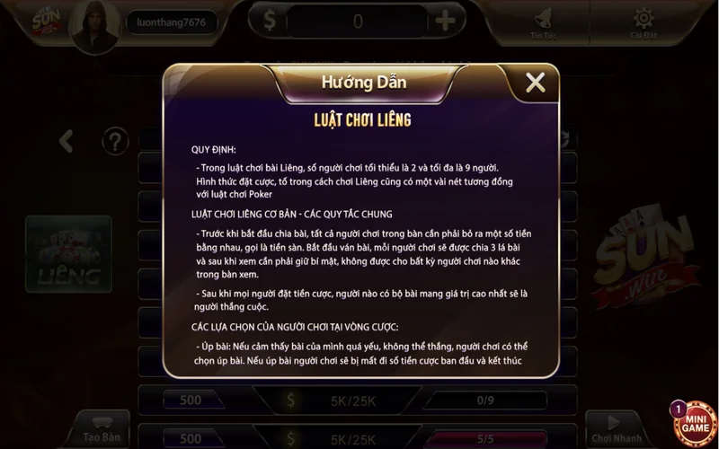 Liêng Sunwin là trò chơi mà bạn có thể chiến thắng dựa vào may mắn lieng sunwin la tro choi ma ban co the chien thang dua vao may man