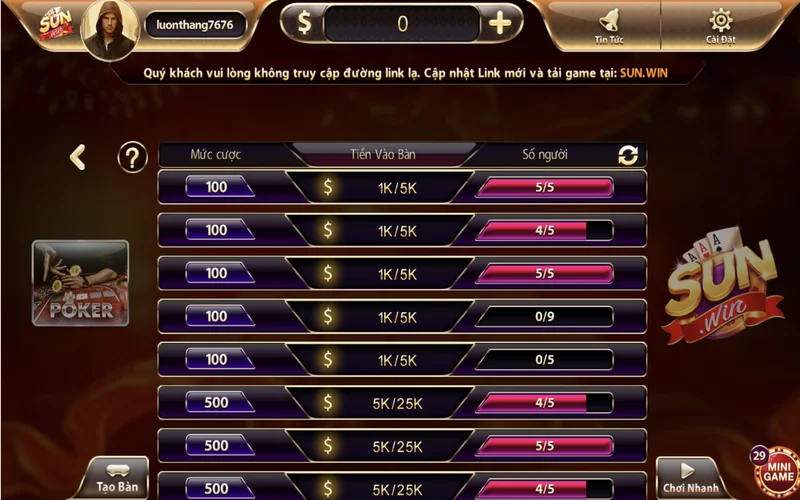 Poker Sunwin là một thể loại game rất nổi tiếng poker sunwin la mot the loai game rat noi tieng