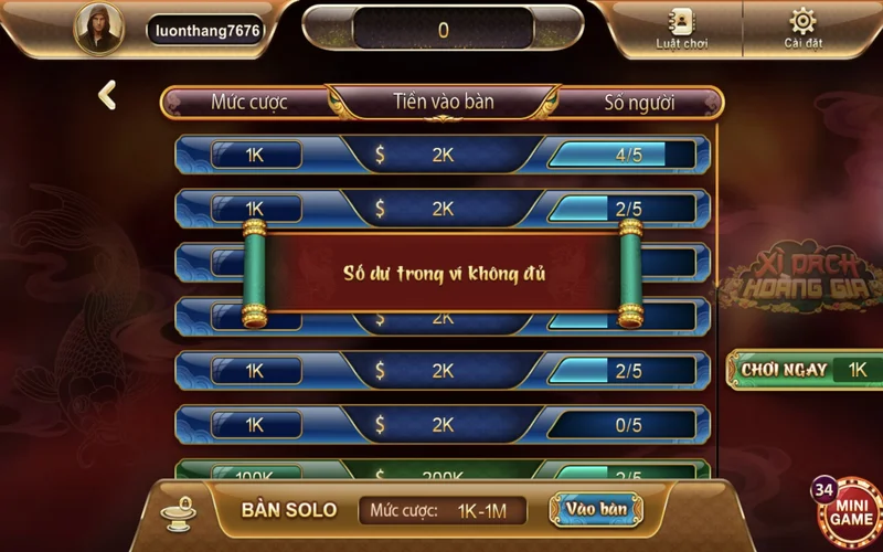 xi dach hoang gia sunwin la mot the loai game rat hap dan