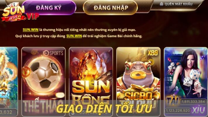 giao dien sunwin Giao diện tối ưu, xử lý cực đỉnh