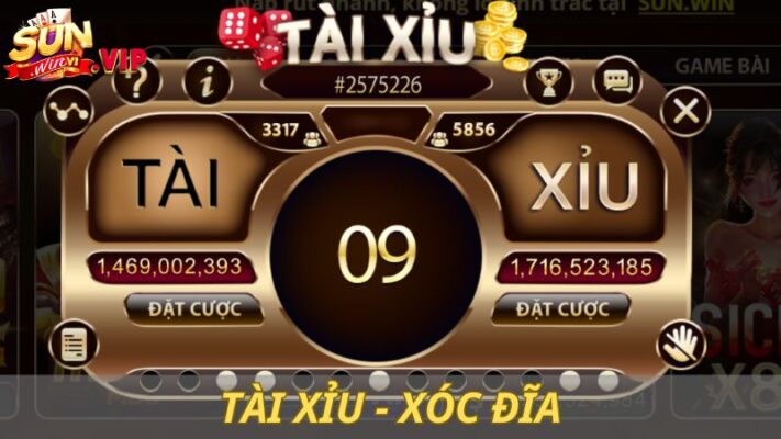 Rinh tiền thưởng lớn với tài xỉu, xóc đĩa Tài xỉu, Xóc đĩa Sun.win